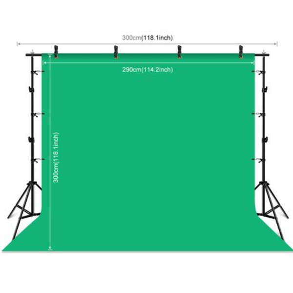 PULUZ 2m x 2.9m Photo Studio Backdrop Kit