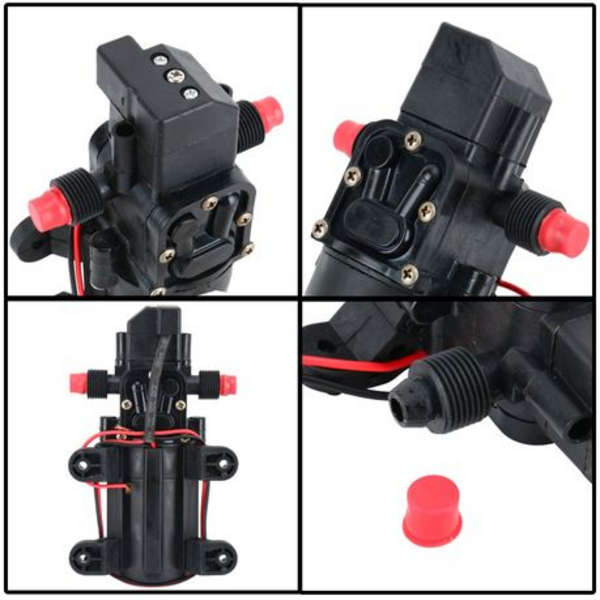12V Water Pressure Pump with 9bar Pressure Switch (6.0L/min, 12V DC)