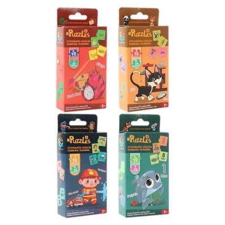 4 x 20 Piece Educational Puzzle set