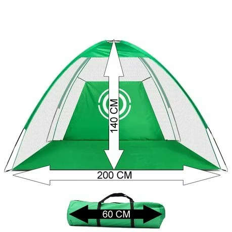 Portable Golf Practice Net 200 cm x 140 cm with Carry Bag - Green