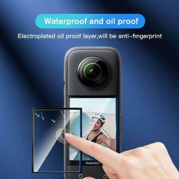 2x Tempered Glass Screen Protectors for Insta360 X3
