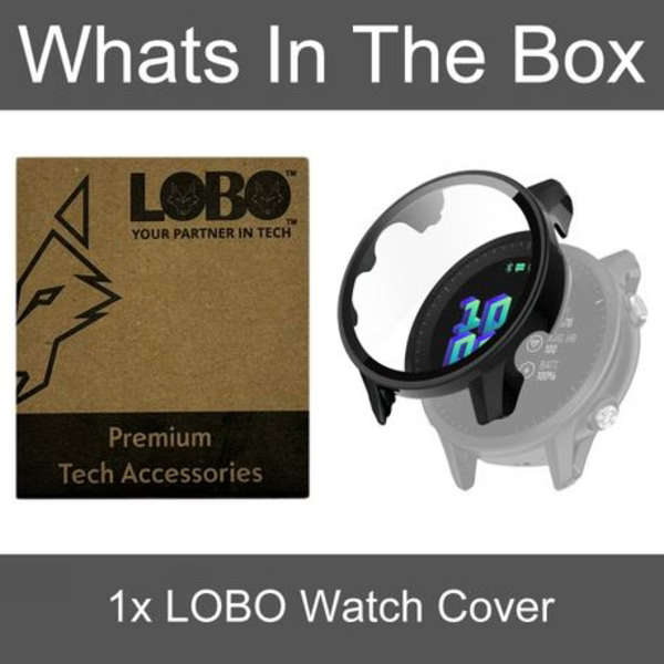 LOBO Protector with Built-In Tempered Glass for Garmin Forerunner 955
