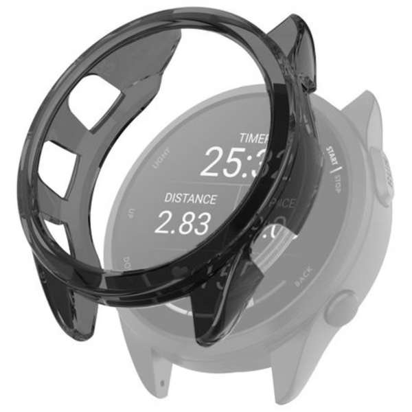 LOBO TPU Protective Bumper Cover for Garmin Forerunner 165 (Smoke)
