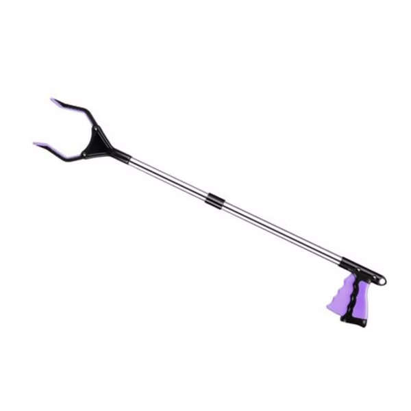 Fold-able Grabber Reacher with Magnetic Non-Slip Rotating Jaw