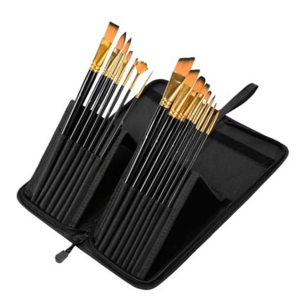 15 in 1 Long Handle Paint Brush Set