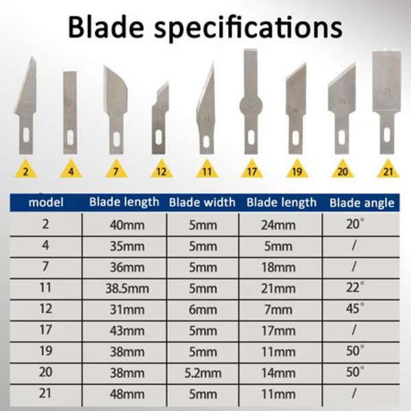 13 Piece Aluminum Alloy Craft Knife Handmade Tool Set