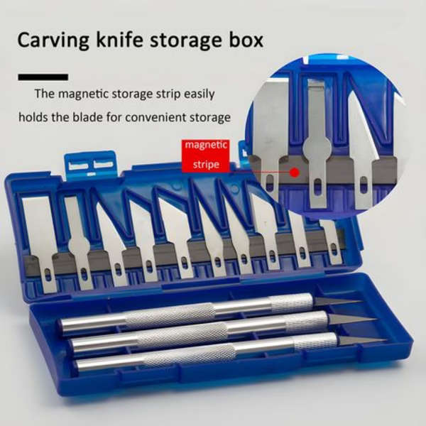 13 Piece Aluminum Alloy Craft Knife Handmade Tool Set