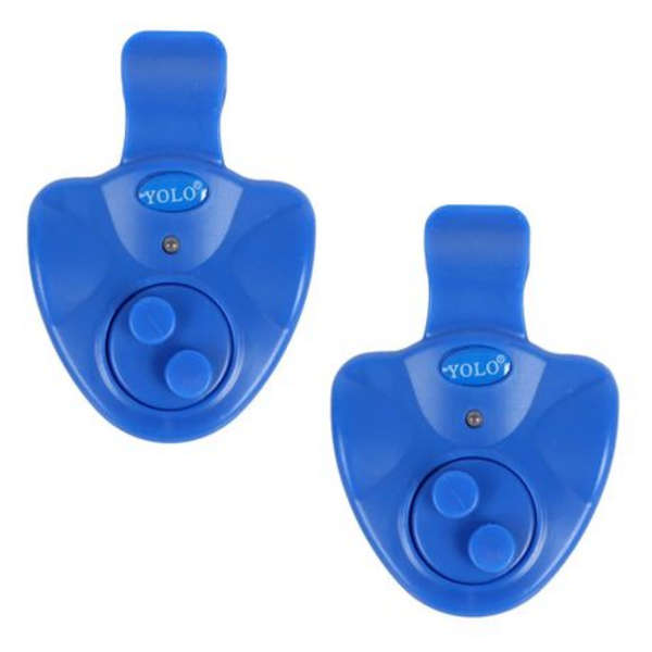 2 Pieces Electronic Fish Bite Alarm with Siren &amp; LED Light