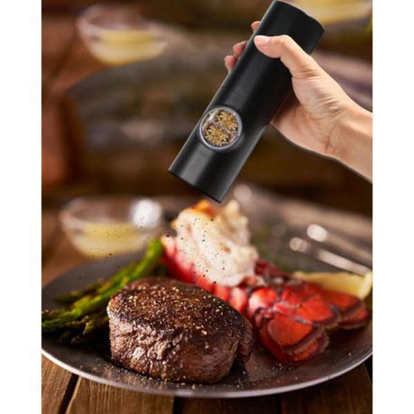 Adjustable Spice And Salt Electric Pepper Grinder - 2 Pieces