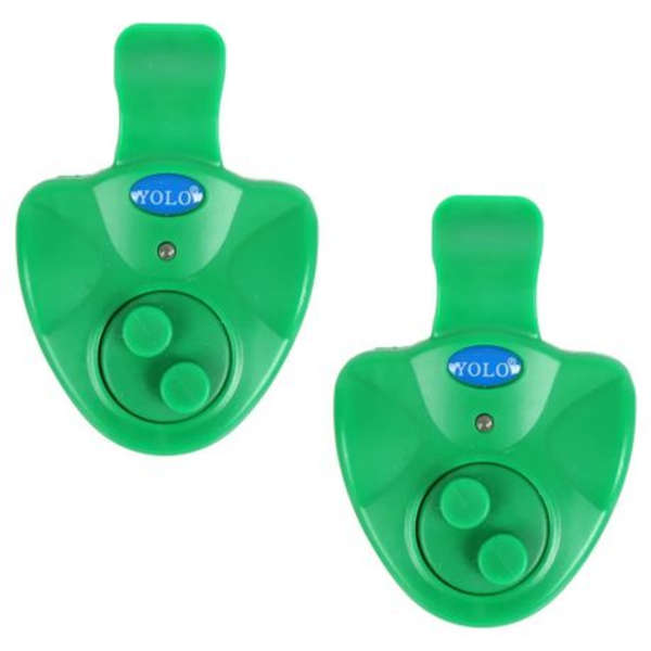 2 Pieces Electronic Fish Bite Alarm with Siren &amp; LED Light