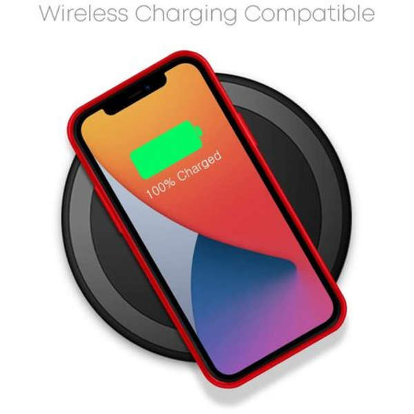 Goospery i-Jelly Cover for iPhone 12 (6.1") - Metallic Finish - Red