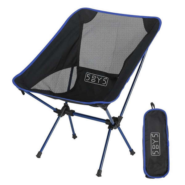5by5 Ultralight Compact Camping Seat (With Aircraft Grade Aluminium Frame)