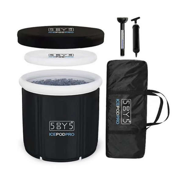 5by5 IcePodPro Ice Bath With Bag, Thermometer &amp; Hand Pump