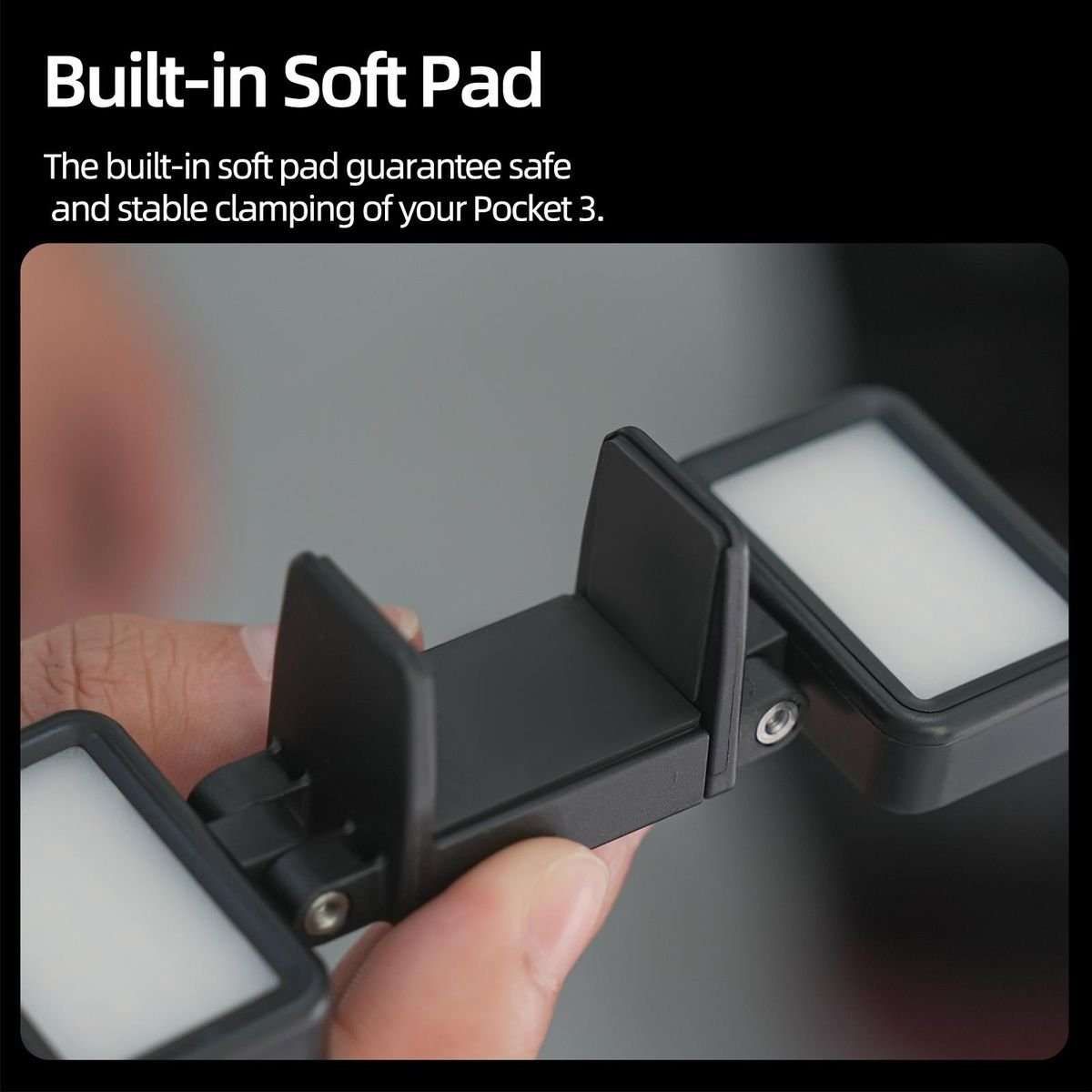 Sunnylife Adjustable Dual Fill Light for DJI Osmo Pocket 3 (Black)