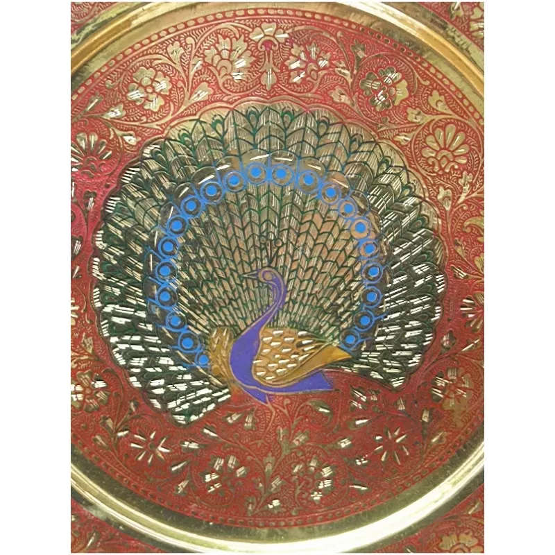 Peacock Wall Plate Tray