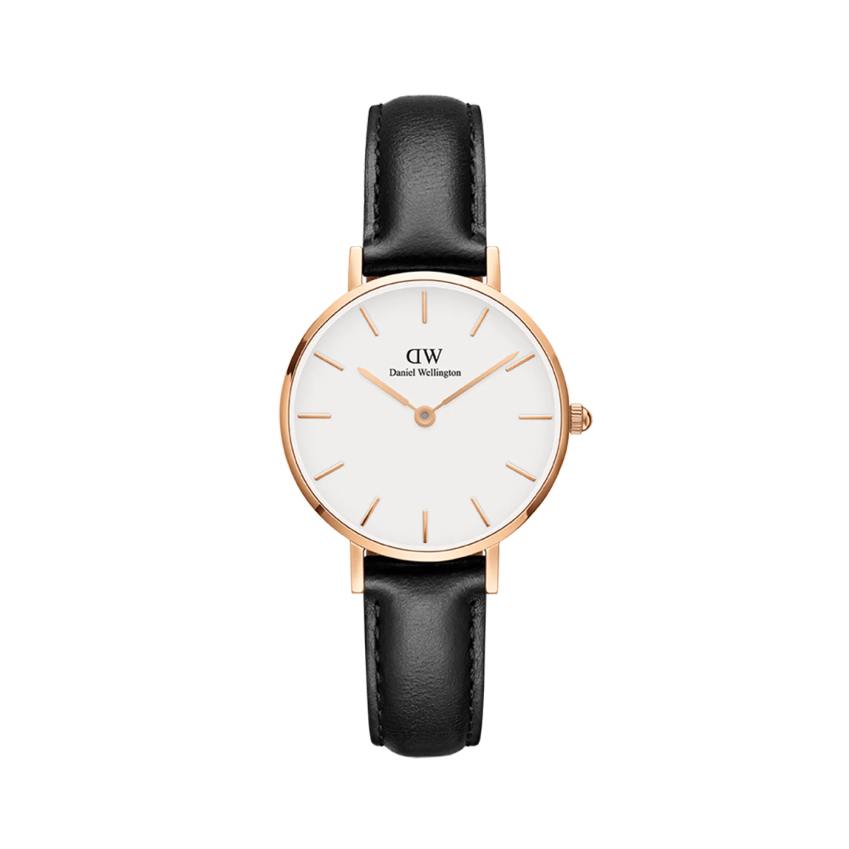 Daniel Wellington Women's Watch - Sheffield Brown Leather (DW00100230) - Rose Gold Case, white dial