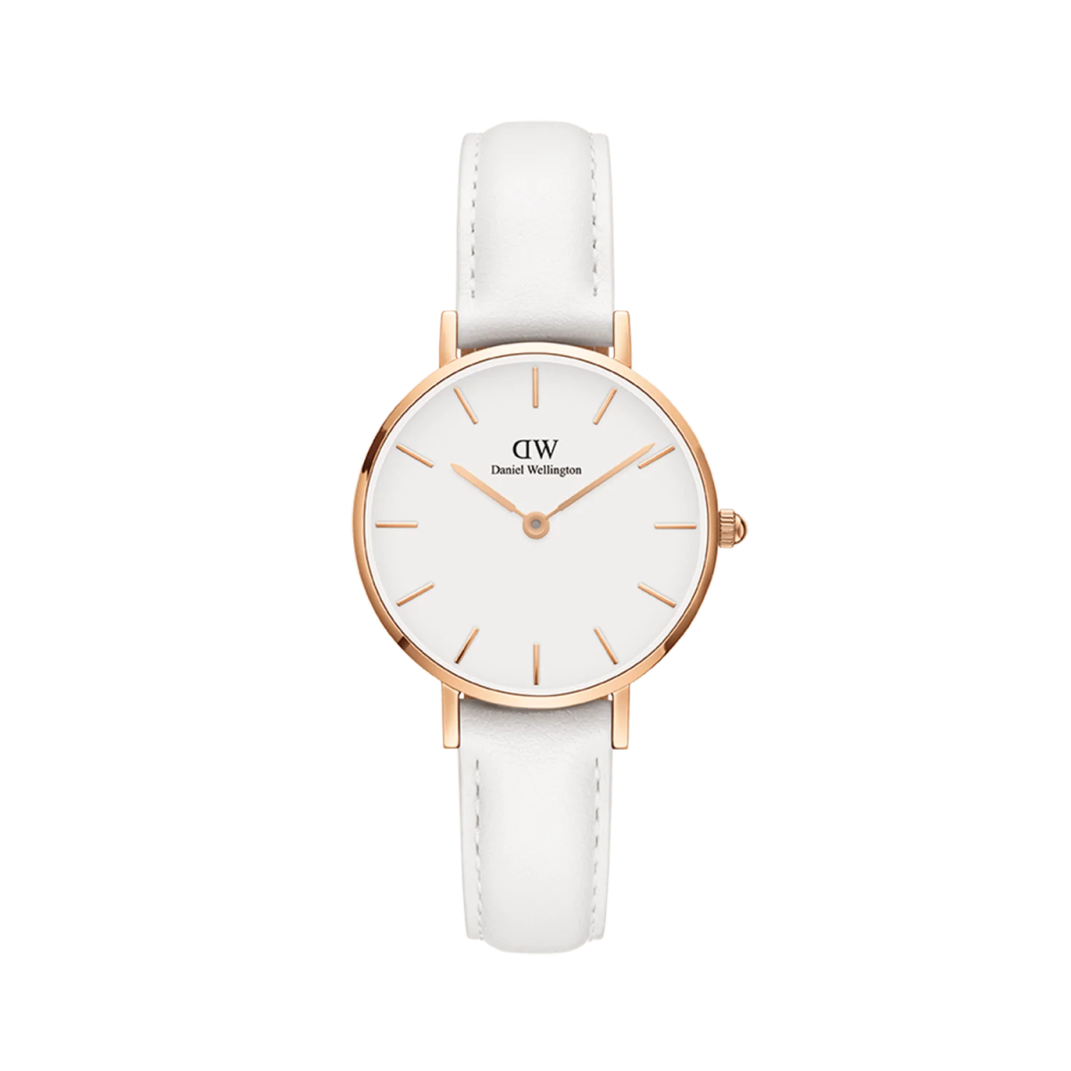 Daniel Wellington Women's Watch - Bondi White Leather (DW00100249) - Rose Gold