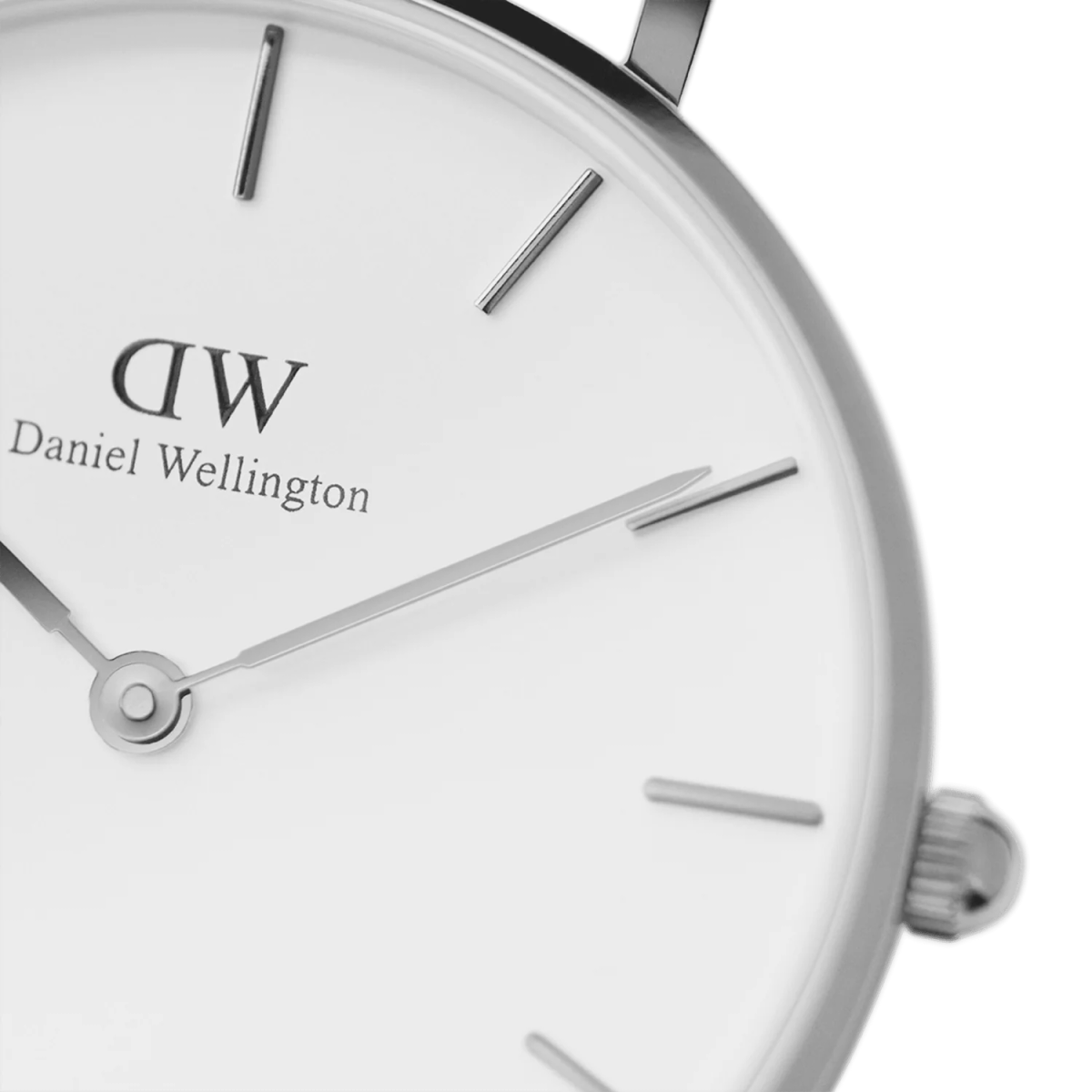 Daniel Wellington Sterling Silver tone Women's Watch (DW00100164) - White Dial & Mesh Bracelet