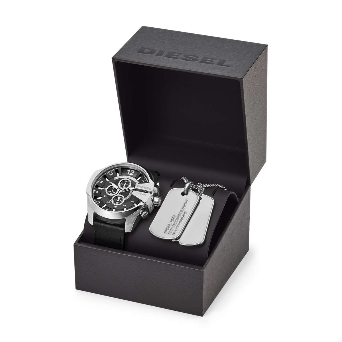 Diesel Mega Chief Special Pack + Necklace Mens Watch (DZ4559)