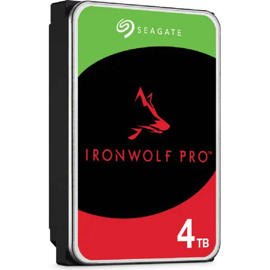Seagate Ironwolf Pro ST4000NT001 4TB 3.5'' HDD NAS Drives 7200 RPM; SATA 6GB/s Interface; 256MB C...