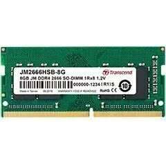 TRANSCEND 32GB JET MEMORY DDR4 2666MHZ NOTEBOOK SO-DIMM 2RX8 2GX8 CL19