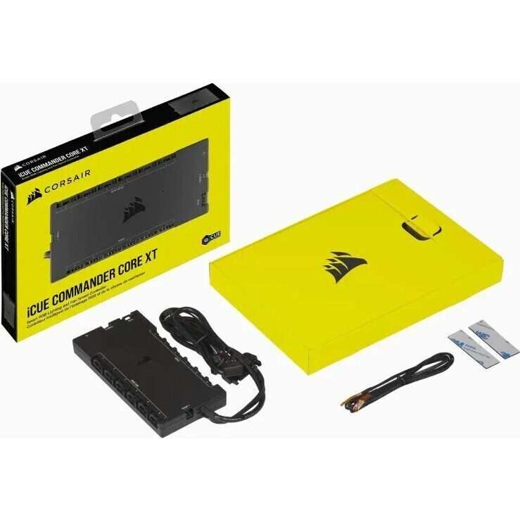 Corsair iCUE Commander CORE XT - Digital Fan Speed and RGB Lighting Controller.  6x Fan; 6x RGB