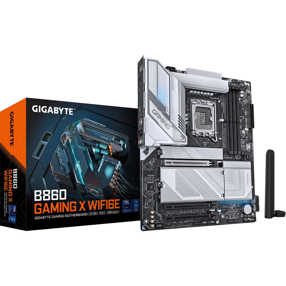 GIGABYTE Intel® B860 Chipset for LGA 1851; 4x DDR5; 3x M2; HDMI/DP/USB4.0 ; ATX.