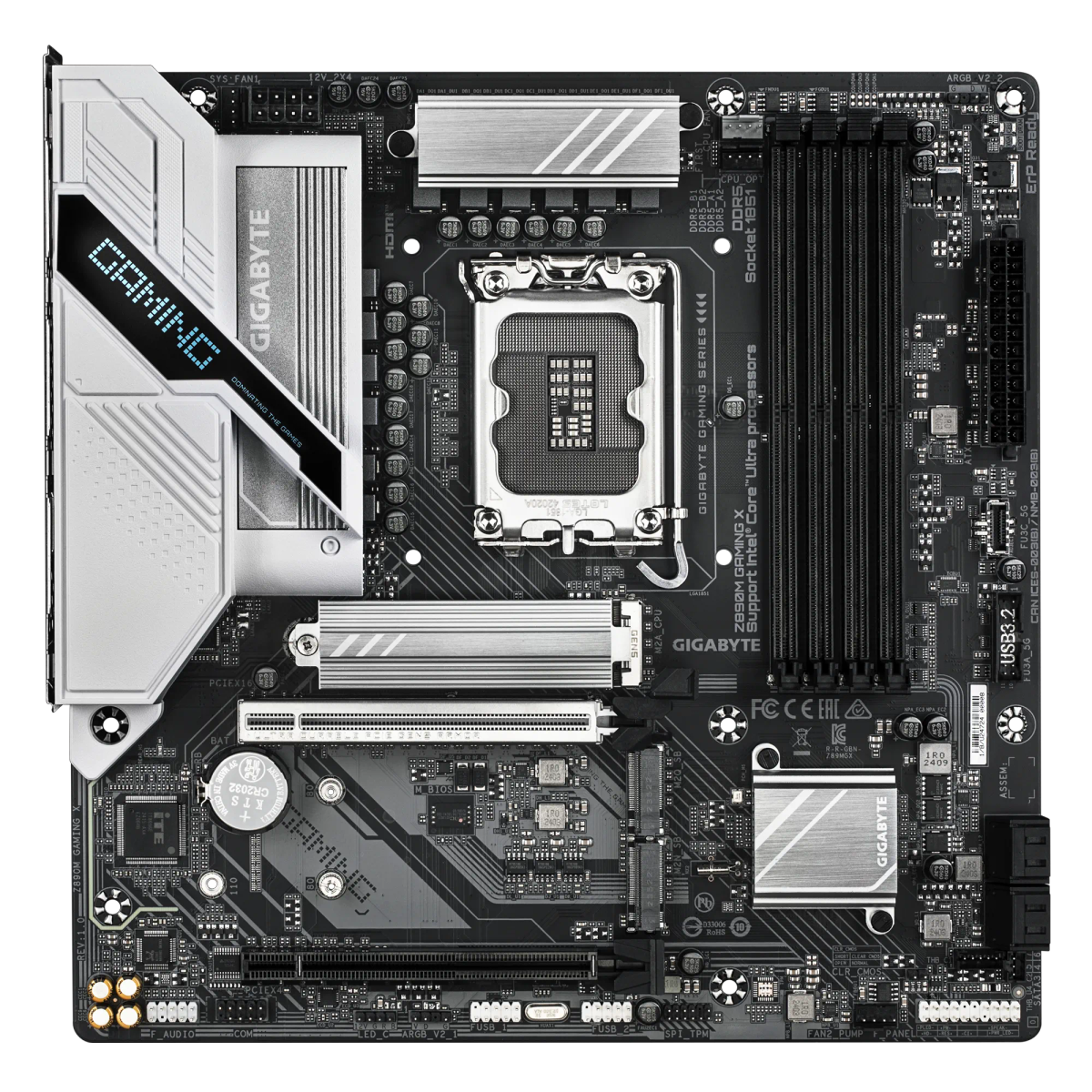 GIGABYTE Intel® Z890 Chipset for LGA 1851; 4x DDR5; 3x M2; HDMI/2x DP; mATX.