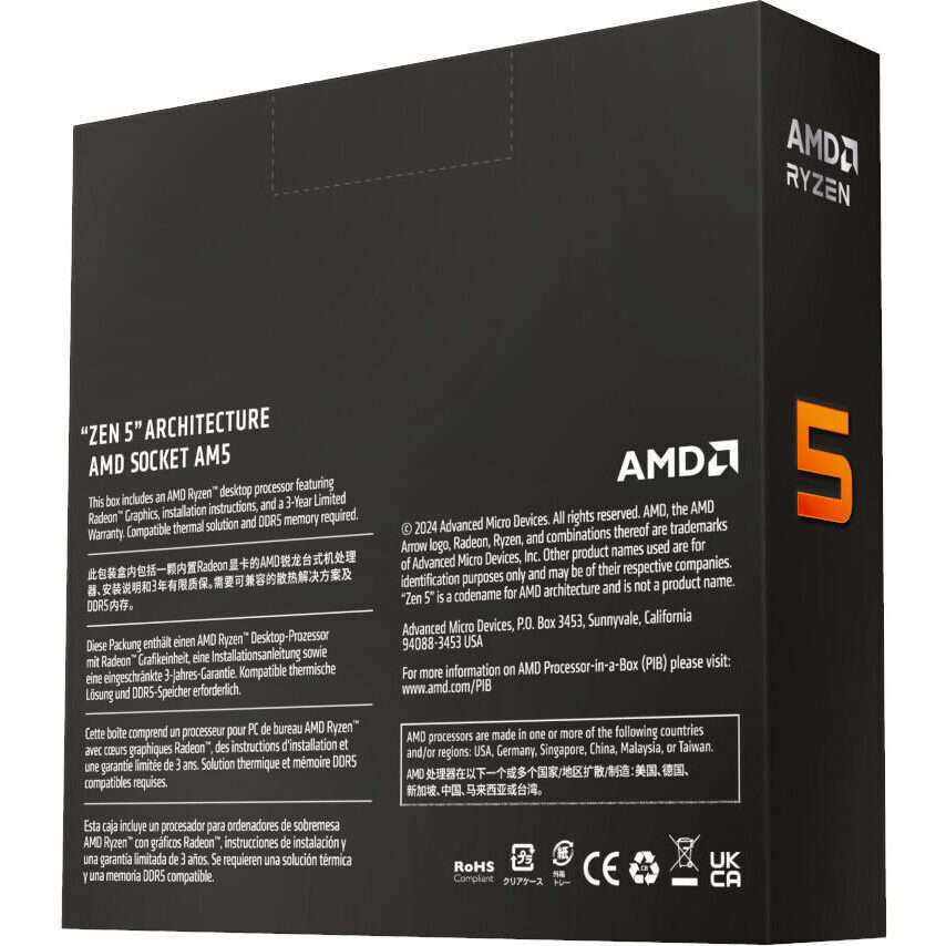 AMD RYZEN 5 9600X 6-Core 3.9GHz AM5 CPU