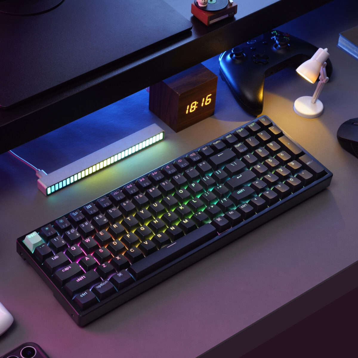 Keychron K4 HE 96% Magnetic Switch Hot-Swap RGB Wireless Keyboard  Black