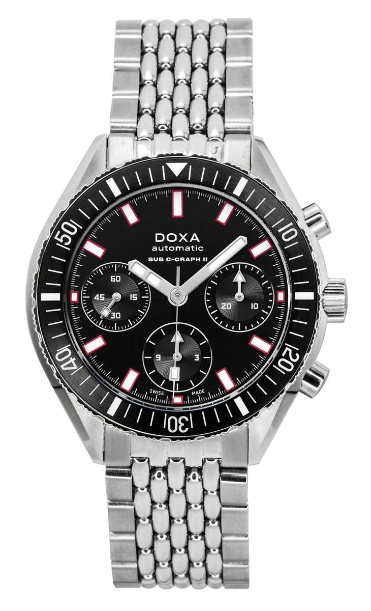 Doxa Sub 200 C-Graph II Sharkhunter Black Dial Automatic Diver's 797.10.101.10 200M Men's Watch W...