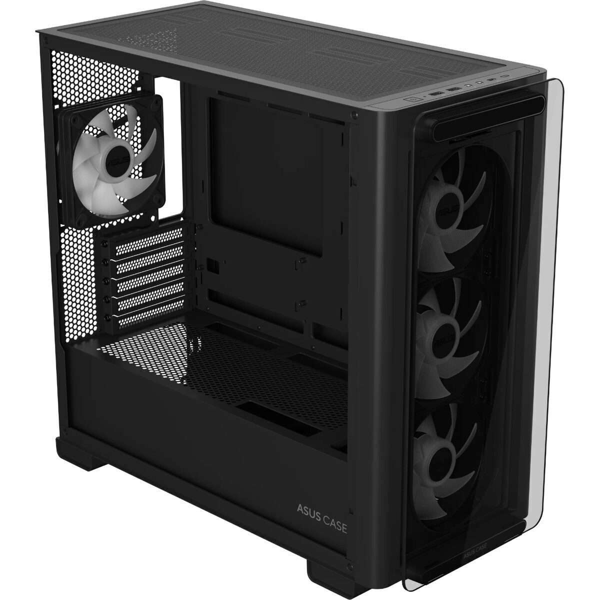 Asus A23 PLUS ARGB Micro-ATX Gaming Chassis - Black (A23PLUS-BK)