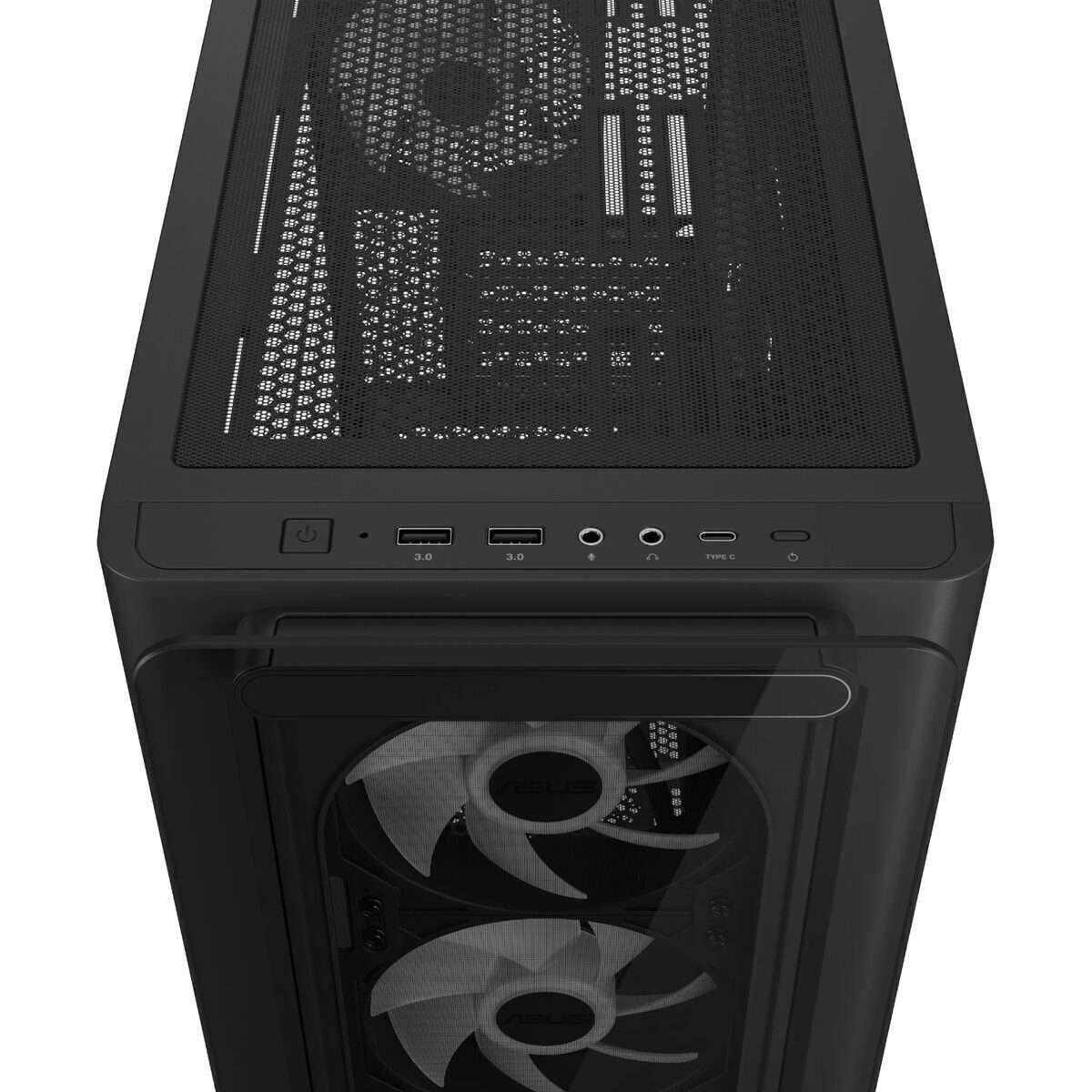 Asus A23 PLUS ARGB Micro-ATX Gaming Chassis - Black (A23PLUS-BK)