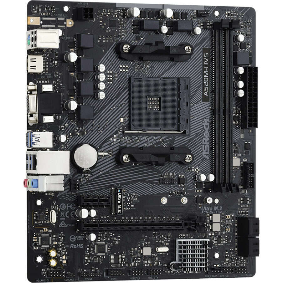 ASRock A520M-HVS AMD AM4 M-ATX Motherboard