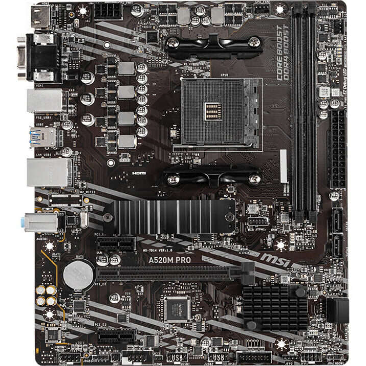 MSI A520M-PRO AMD AM4 MATX Gaming Motherboard