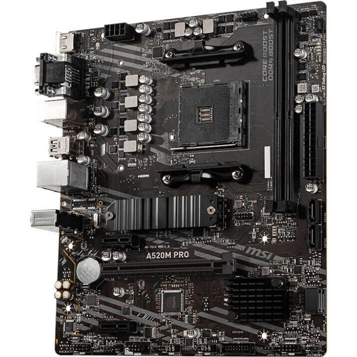 MSI A520M-PRO AMD AM4 MATX Gaming Motherboard