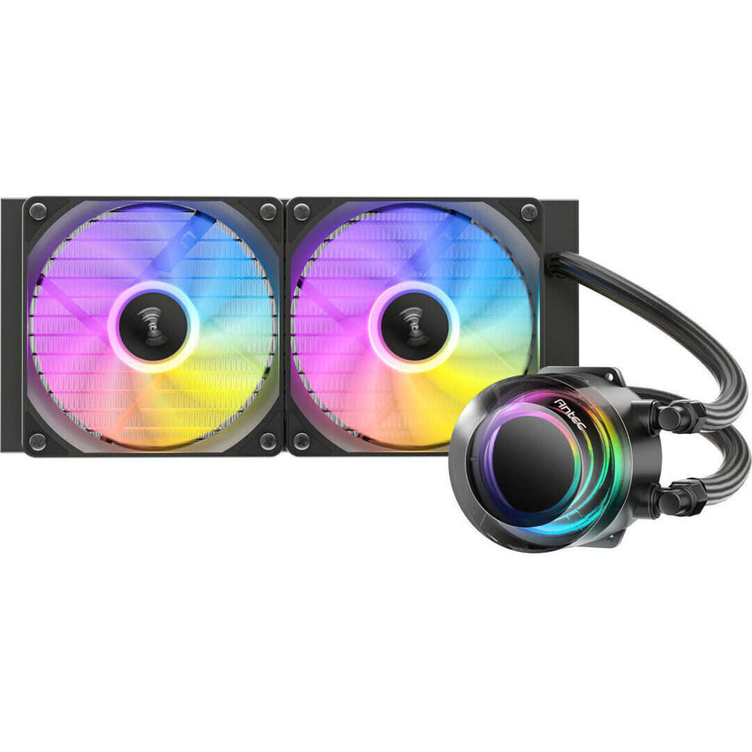 Antec VORTEX LUM 240 ARGB AIO CPU Liquid Cooler  Black