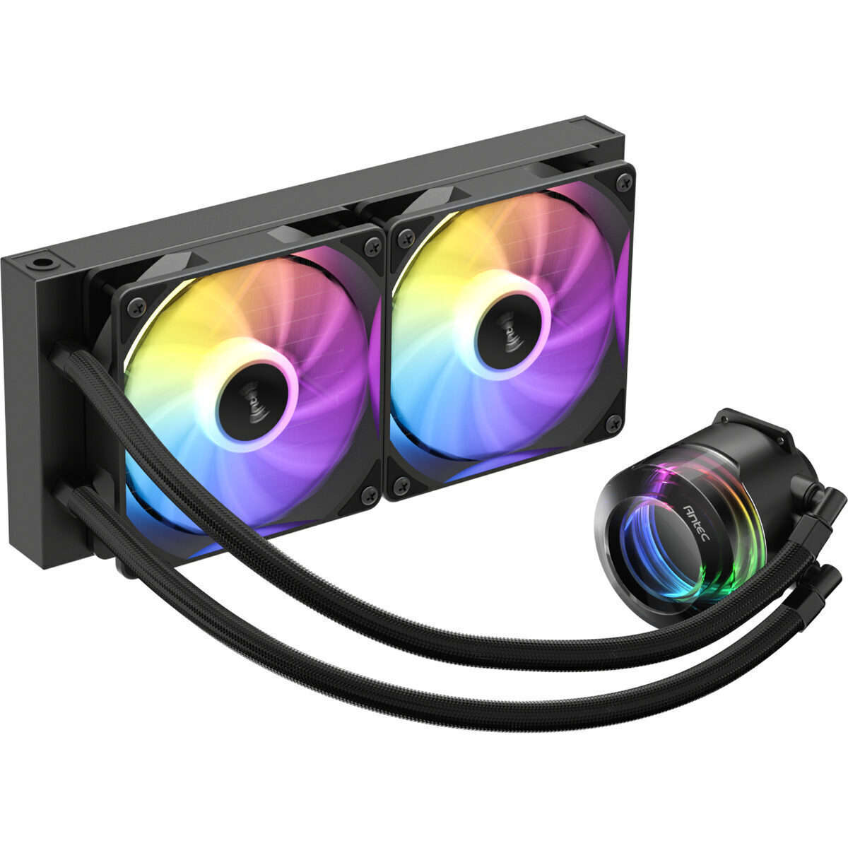 Antec VORTEX LUM 240 ARGB AIO CPU Liquid Cooler  Black