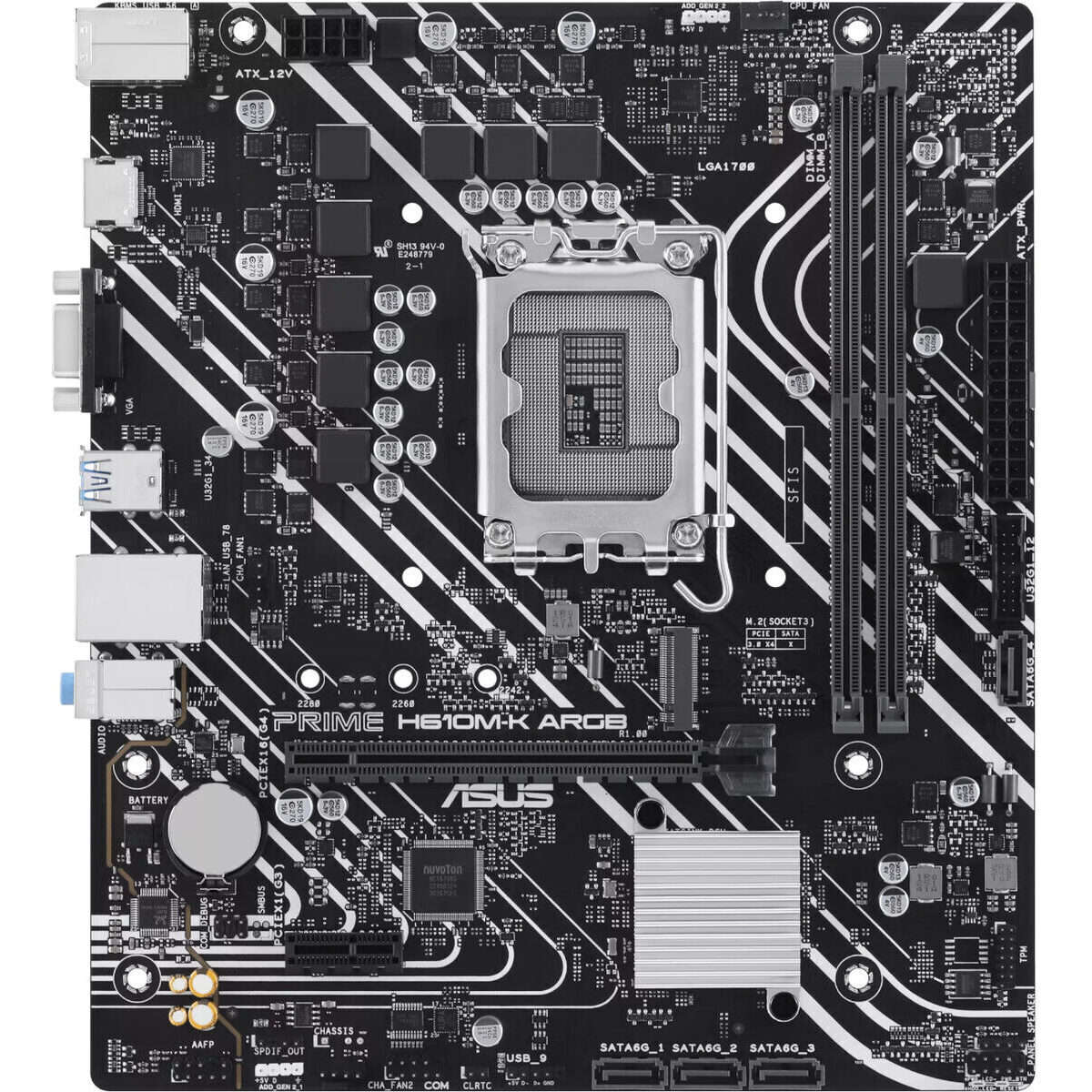 Asus PRIME H610M-K ARGB Intel LGA1700 M-ATX Motherboard