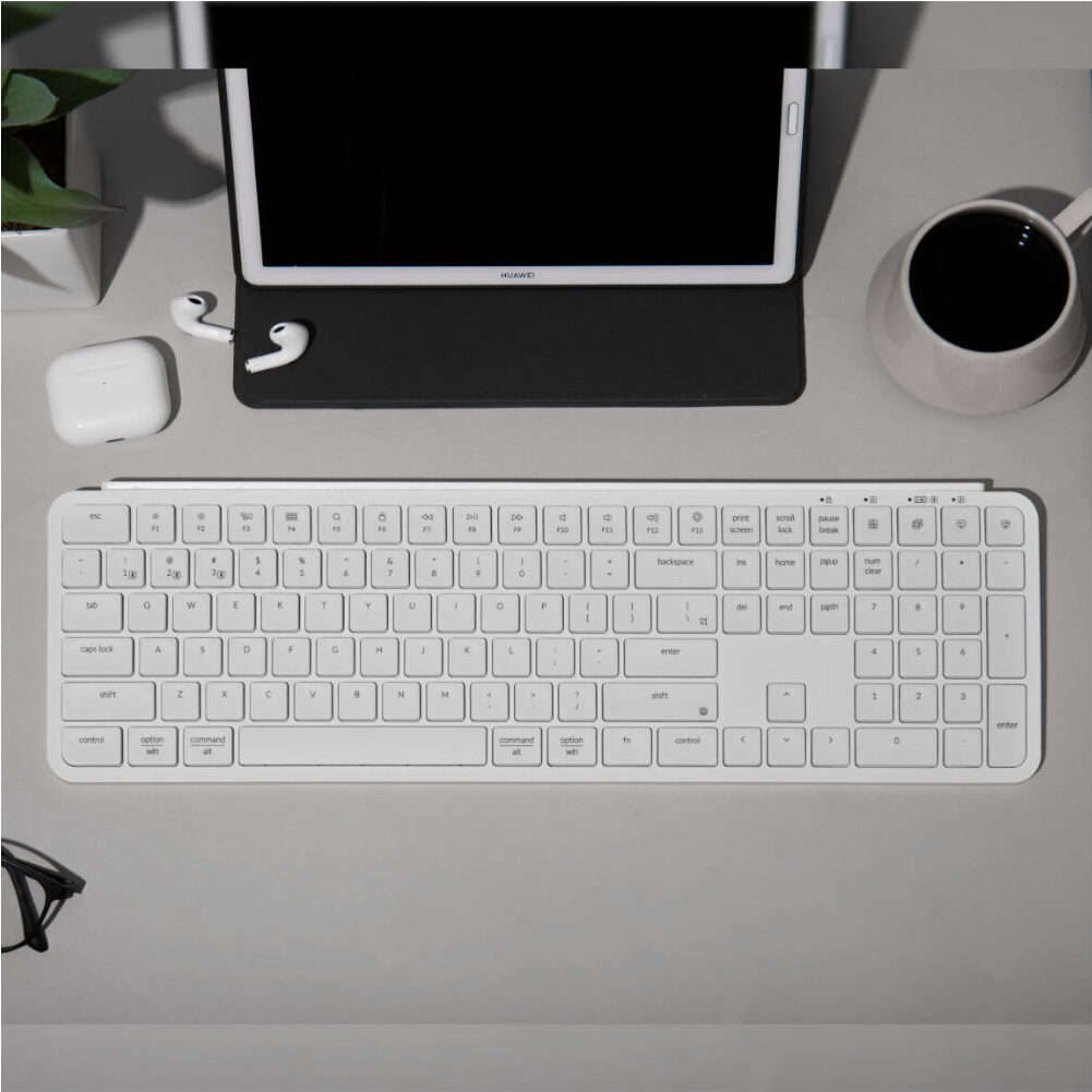 Keychron B6 Pro Ultra-Slim 100% Wireless Keyboard  Ivory White