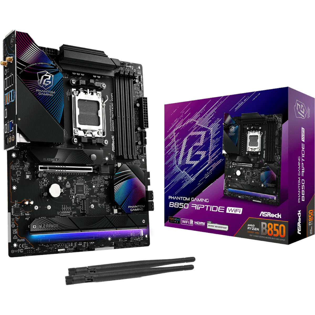 ASROCK B850 RIPTIDE WIFI AM5 ATX 4X DDR5