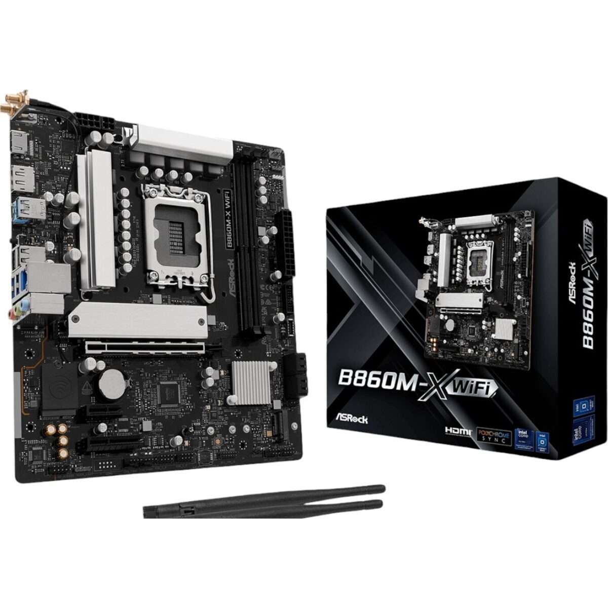 ASRock B860M-X Micro ATX DDR5 Motherboard (PCIe 5 and Wi-Fi 6E)