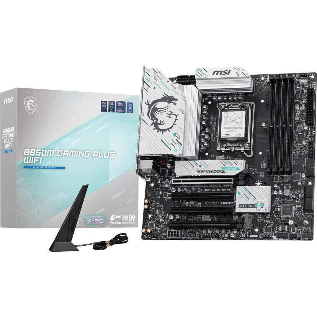 MSI B860M Gaming PLUS WIFI Intel LGA1851 DDR5 M-ATX Motherboard