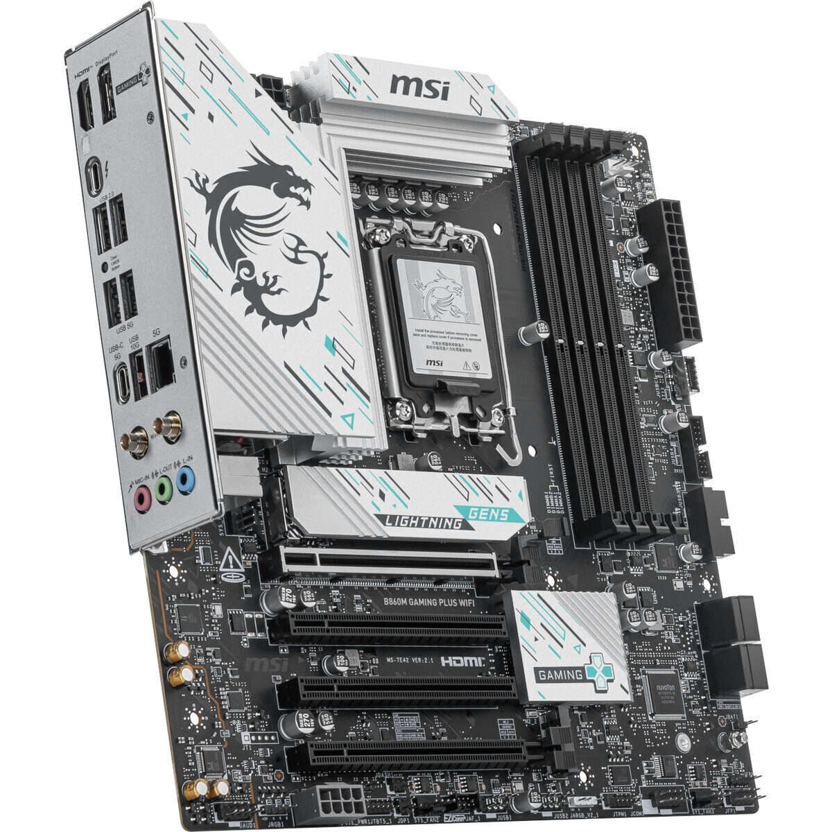 MSI B860M Gaming PLUS WIFI Intel LGA1851 DDR5 M-ATX Motherboard