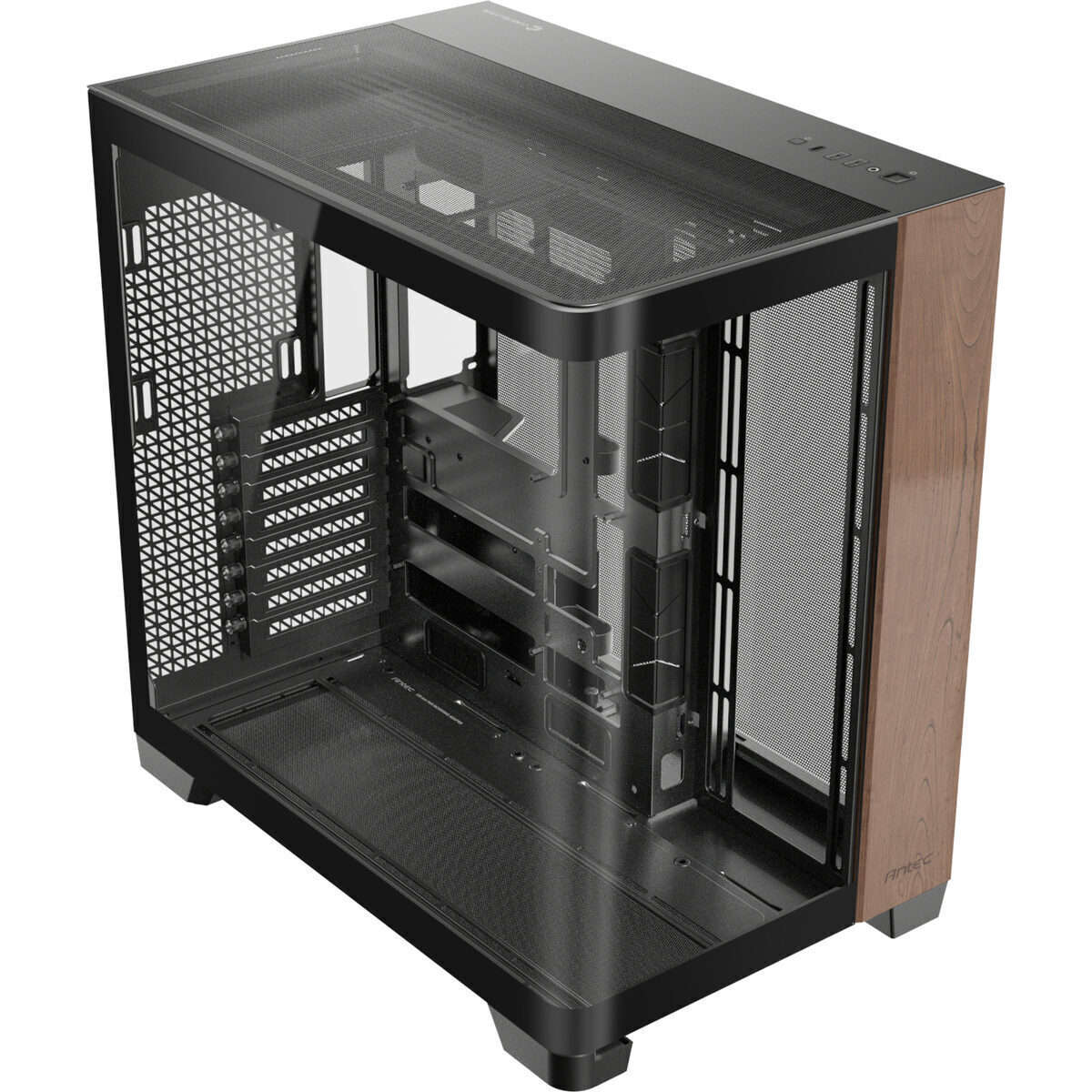 Antec C8 Curved Wood E-ATX | ATX | Micro-ATX | ITX Dual Chamber Gaming Chassis - Black
