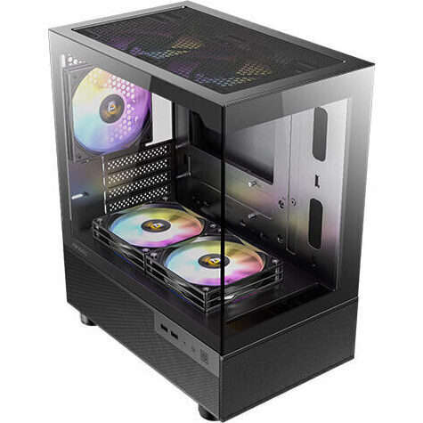 Antec CX200M Elite Micro-ATX | ITX RGB Mini-Tower Gaming Chassis - Black