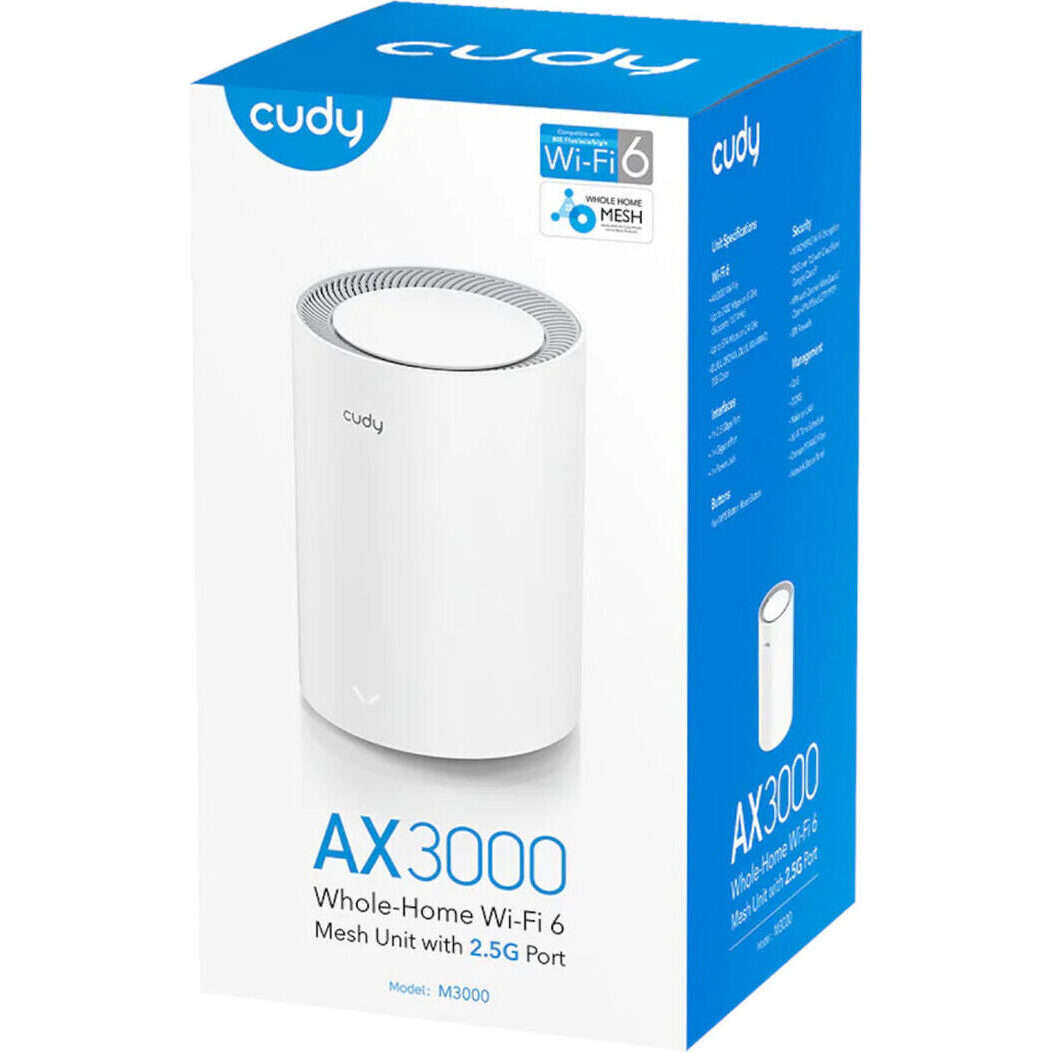 Cudy AX3000 Wi-Fi 6 Mesh Kit 1 Pack - White