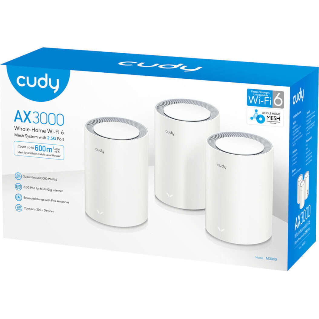 Cudy AX3000 Wi-Fi 6 Mesh Kit 3 Pack - White