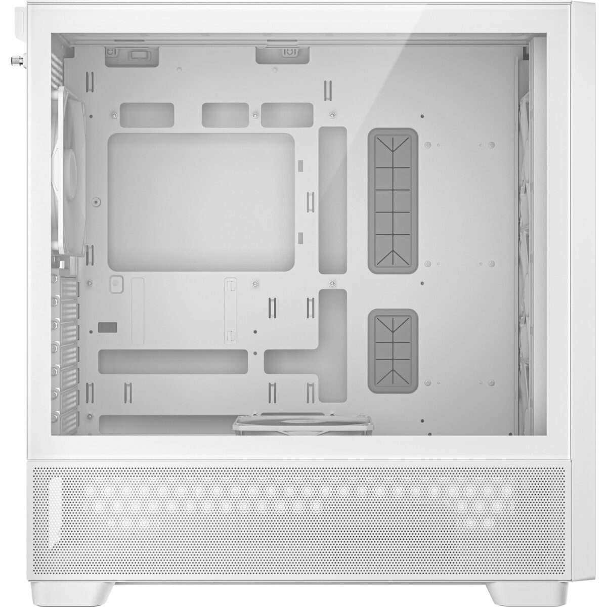 Antec FLUX Mid-Tower E-ATX Gaming Chassis Wood Front Panel - White