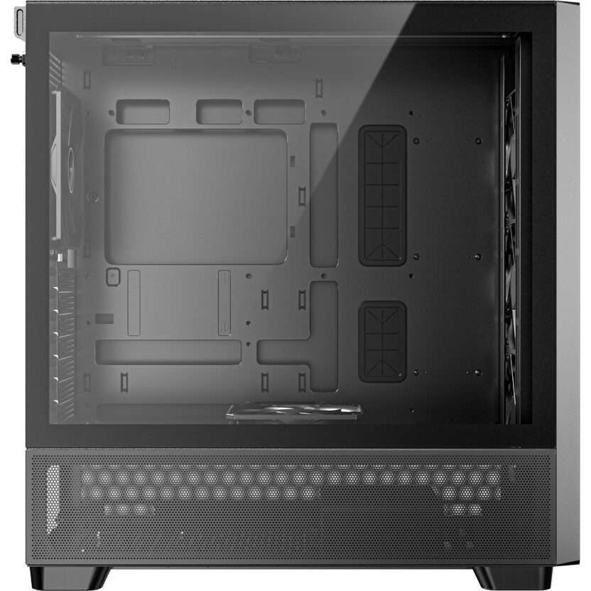 Antec FLUX ATX WOOD Mid Tower Gaming Chassis  Black